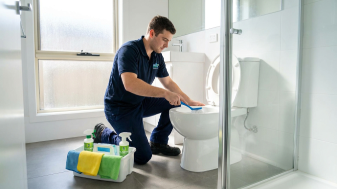 what's included in professional house cleaning bathroom scrub San Francisco