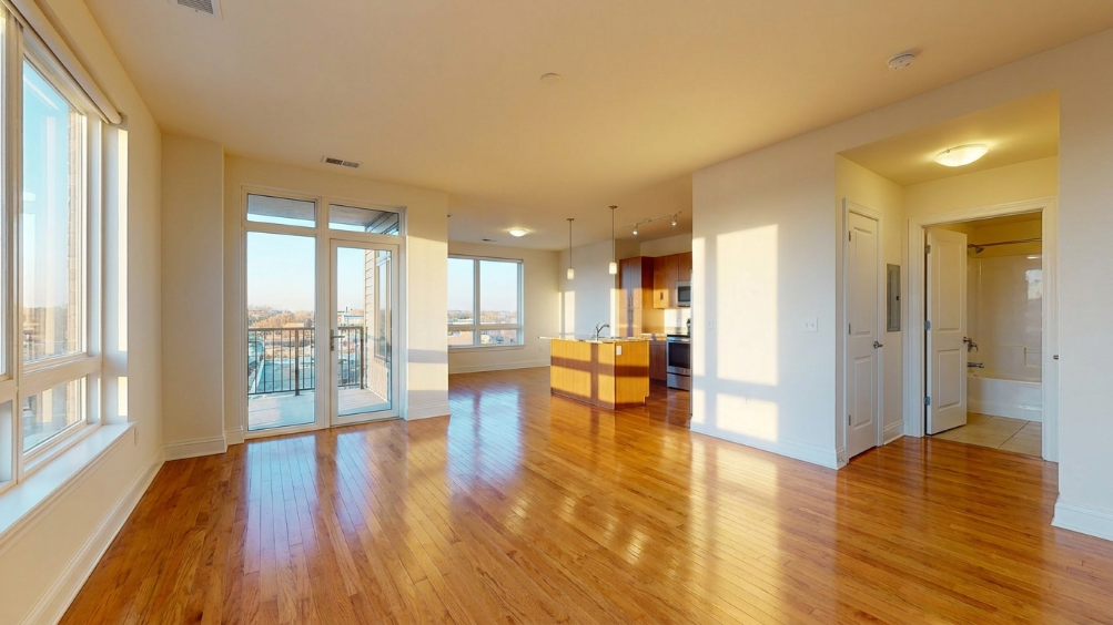 Freshly cleaned two-bedroom Bay Area apartment ready for move-in day